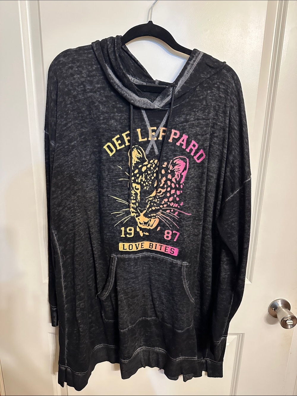 Lane Bryant Black Graphic Hoodie - 'Love Bites' 22/24